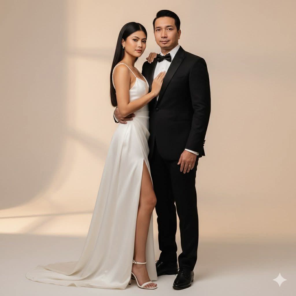 magazine-style photo of a sweet couple