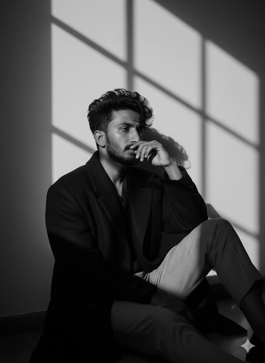 A Black and White aesthetic portrait