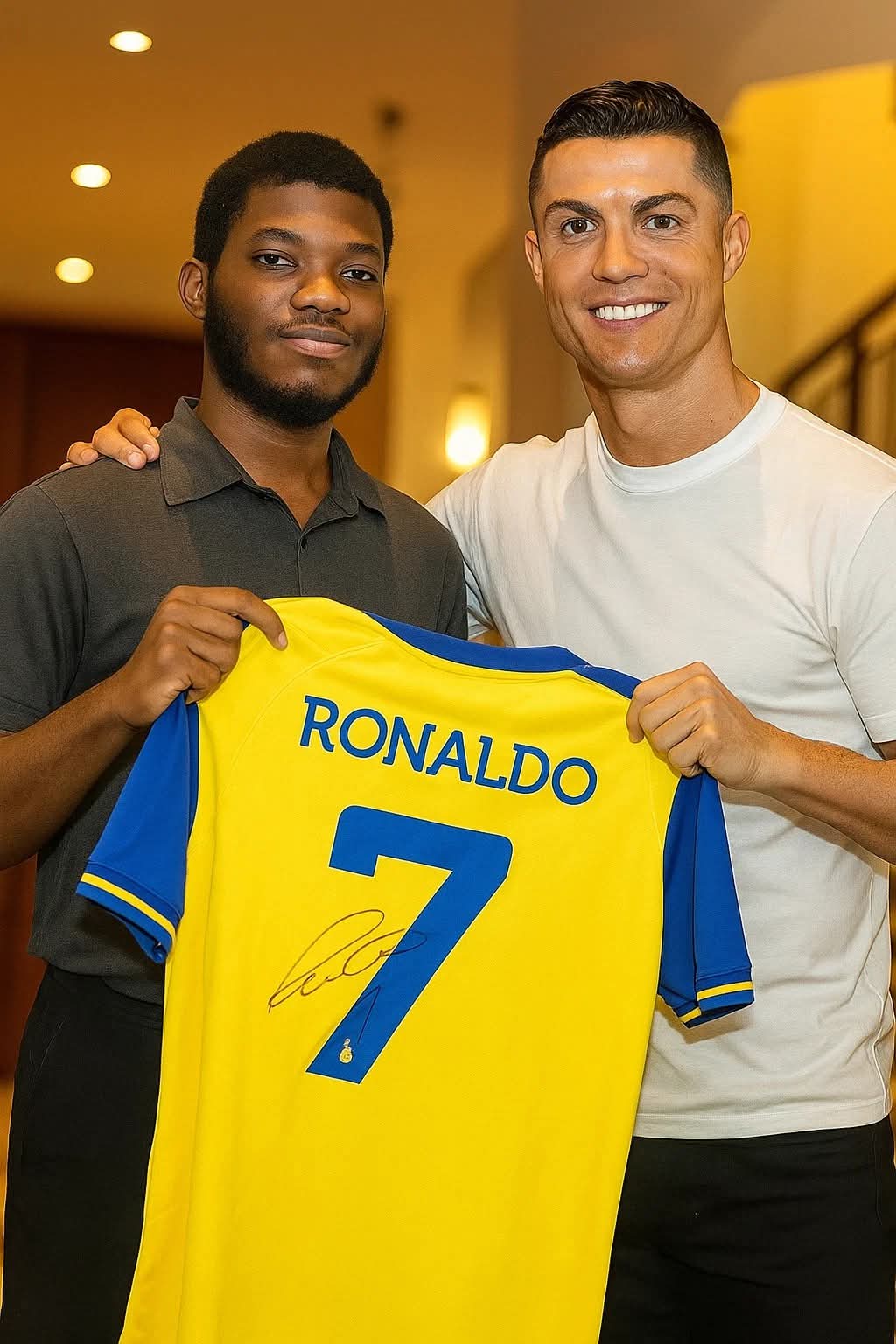 Picture with Ronaldo